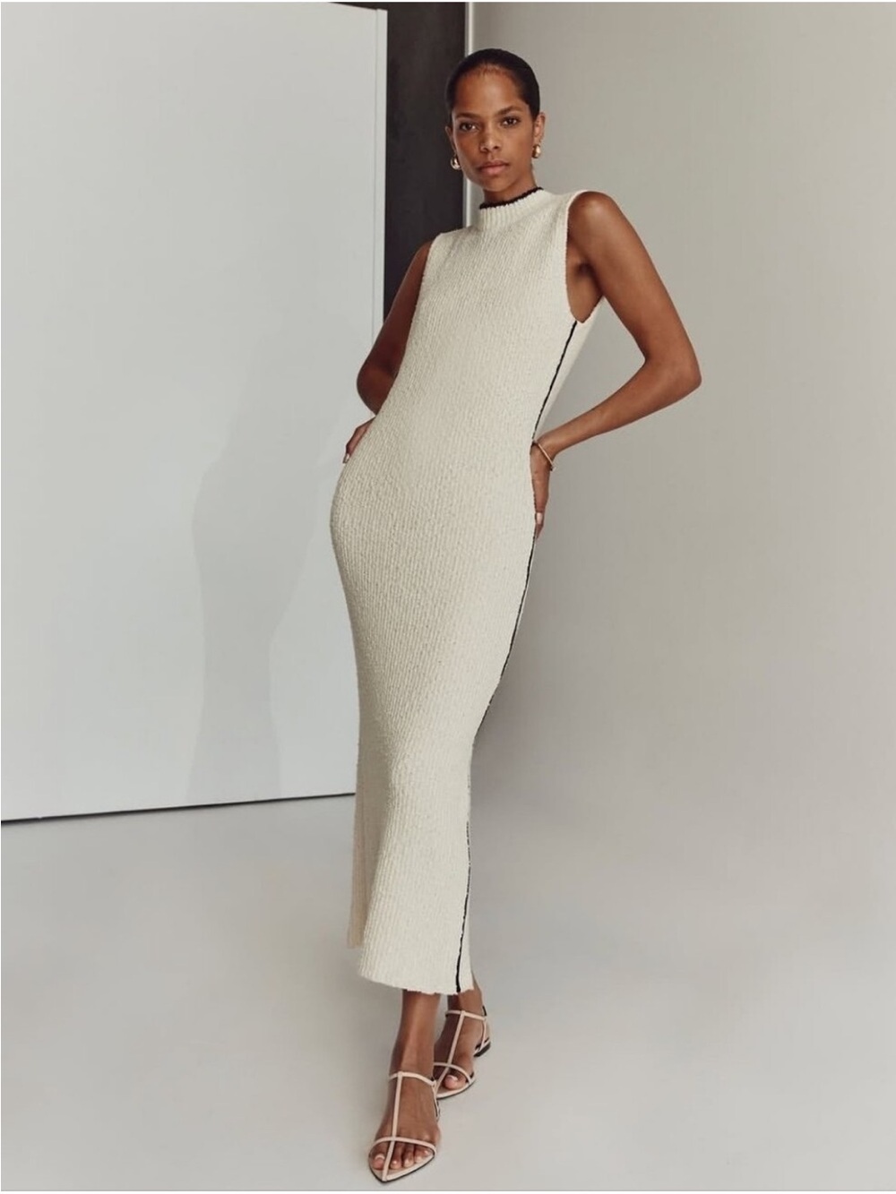 DISSH Dakota Boucle Sleeveless Midi Maxi Dress Size Medium